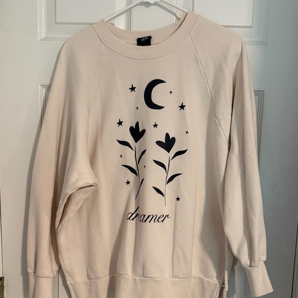 PacSun Cream Dreamer Graphic Sweater